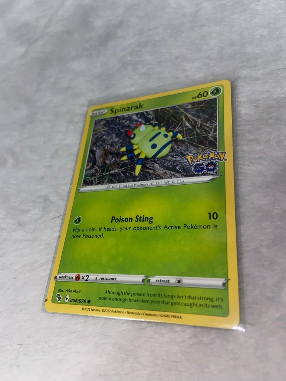 Spinarak Pokémon card (#006/078)